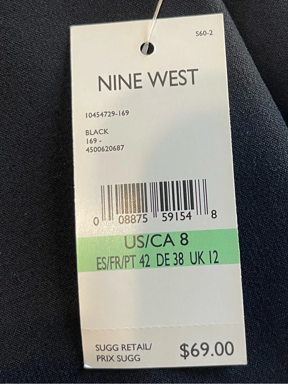 Nine West Black Tailored Trousers